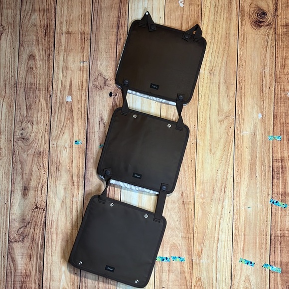 Thirty-one Oh-Snap Pockets 3 PCs Taupe Playful Parade - Picture 6 of 10